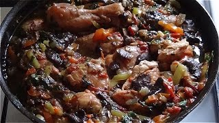 Тушеная курица с грибами. Курица, лесные грибы и овощи- вкуснятина! Тушеная курица с грибами. Курица, лесные грибы и овощи- вкуснятина!