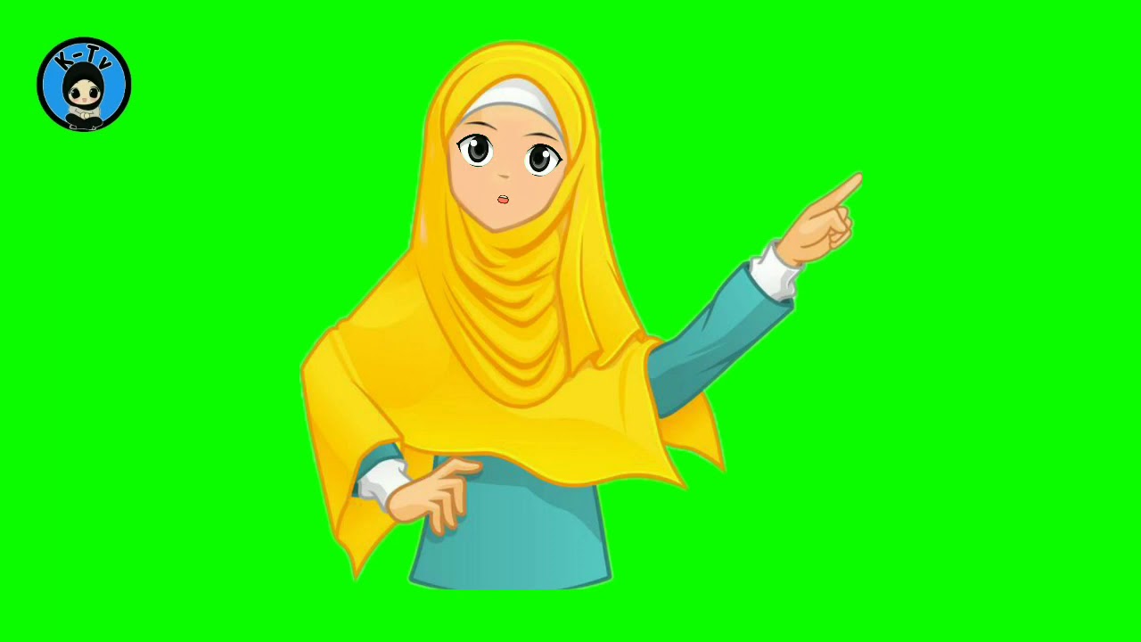 GURU BERHIJAB ANIMASI KARTUN Green Screen YouTube