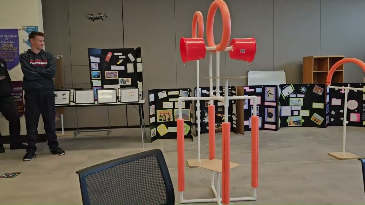 Drone Technology Obstacle Course Relay Race 2024