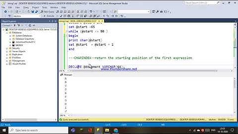 63.STRING FUNCTIONS ASCII,CHAR,CHARINDEX IN SQL - HINDI
