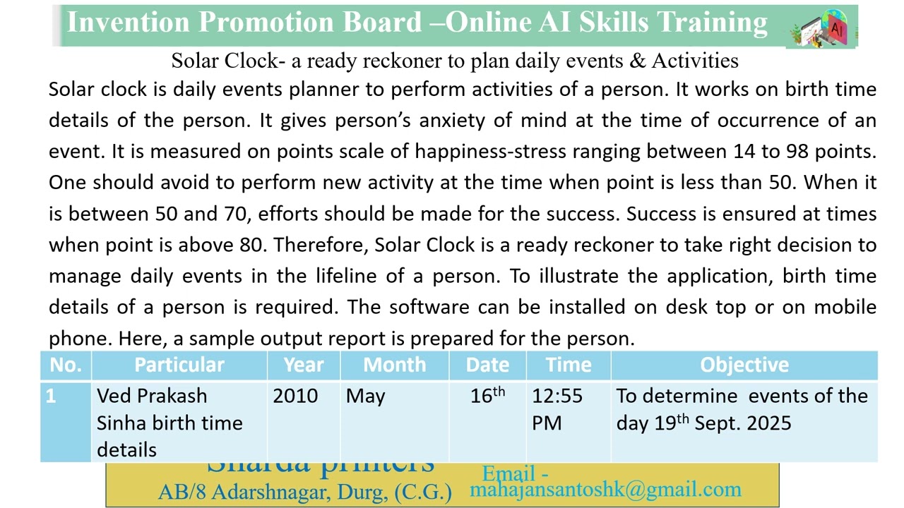 IPB  F solar clock 2