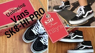 VANS SK8-HI PRO UNBOXING, TRY-ON, AND REVIEW