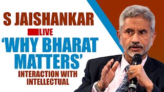EAM S Jaishankar LIVE |'WHY BHARAT MATTERS'  Interaction With Intellectual/Professionals | Odisha