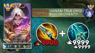 New Hanabi Abnormal True Dmg Build Destroy Full Counter Burst Moskovnew Hyper True Dmg Mlbb.