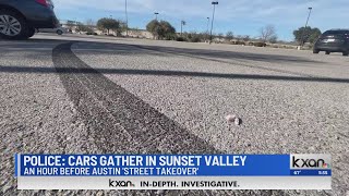 Crowd of cars gathered in another Texas City before Austin "street takeovers"