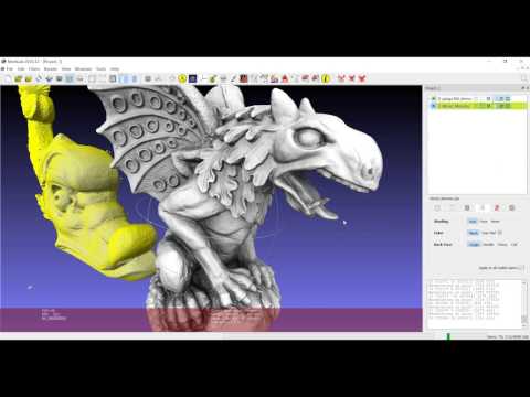 Meshlab basics: Visualization modes 1