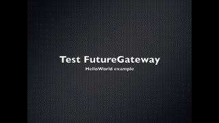 FutureGateway installation