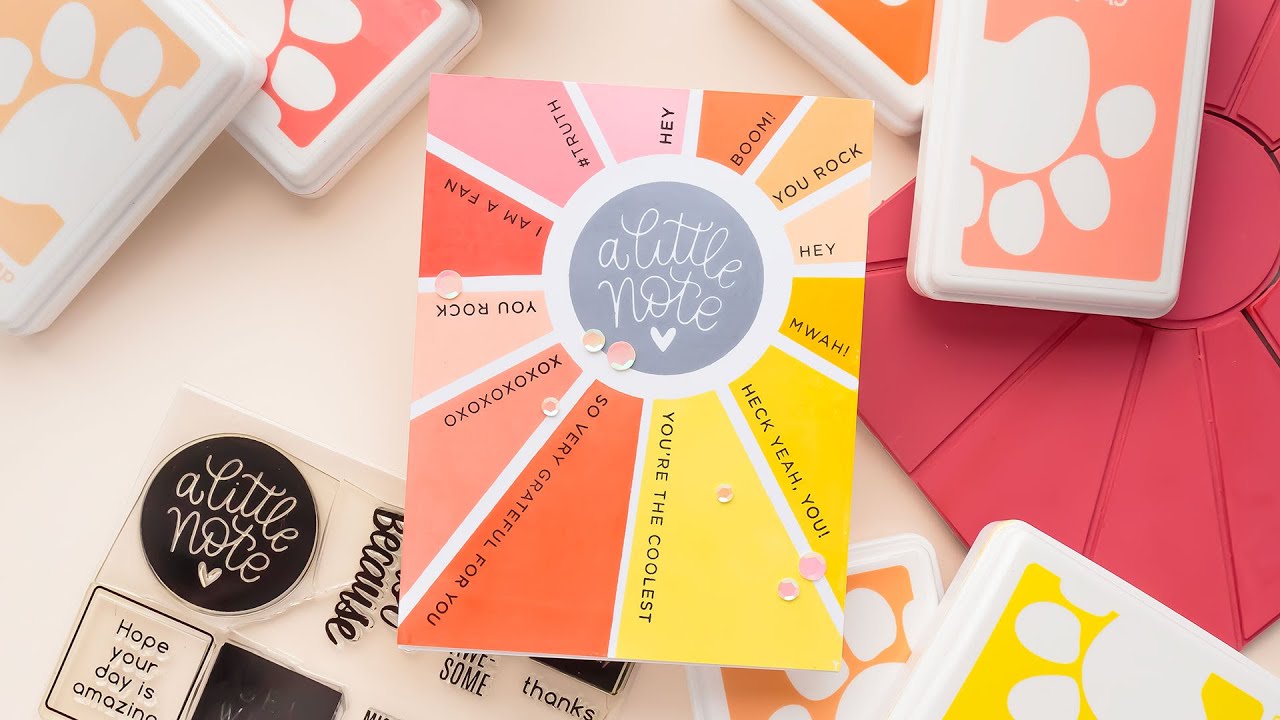 One Layer WONDER: Send a Happy Little Love Note Card!