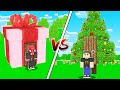 YILBAŞI AĞACI EV VS HEDİYE EV! 🎄🎁 - Minecraft