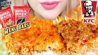Request47 Asmr menu Baru Kfc Sambal Nusantara  Ayam Geprek Sambal Korek  Matah  New Kfc Menu