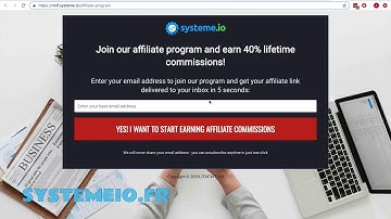 How to create your affiliate program with systeme io