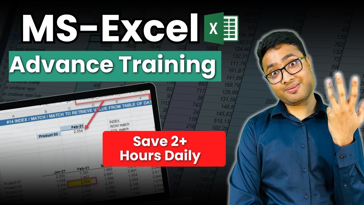 Advanced Excel Training in 1 Hour | Dashboard, Xlookup, Variance ...