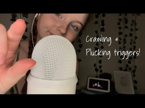 ASMR plucking & crawling trigger🧘🏼‍♀️