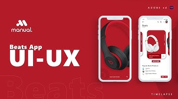 Beats App UI Design In Adobe XD | Timelapse | Hello Manual