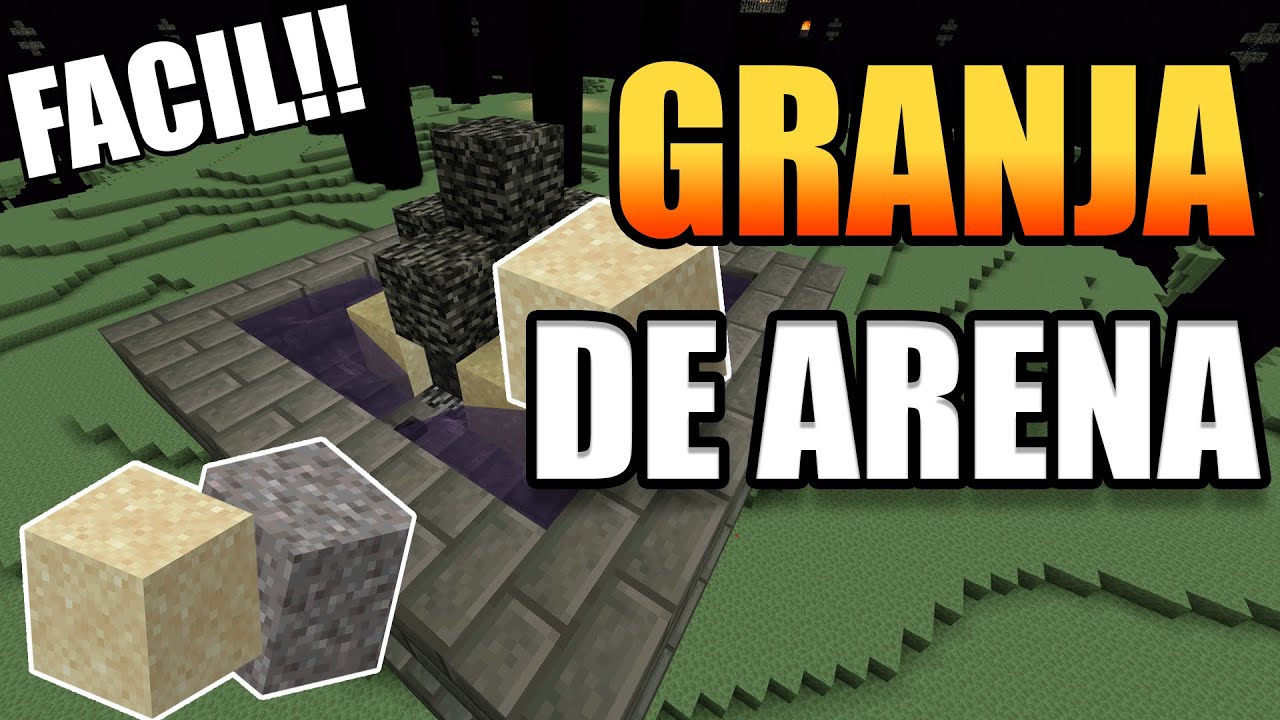 Minecraft Bedrock: Granja de Arena FACIL!!