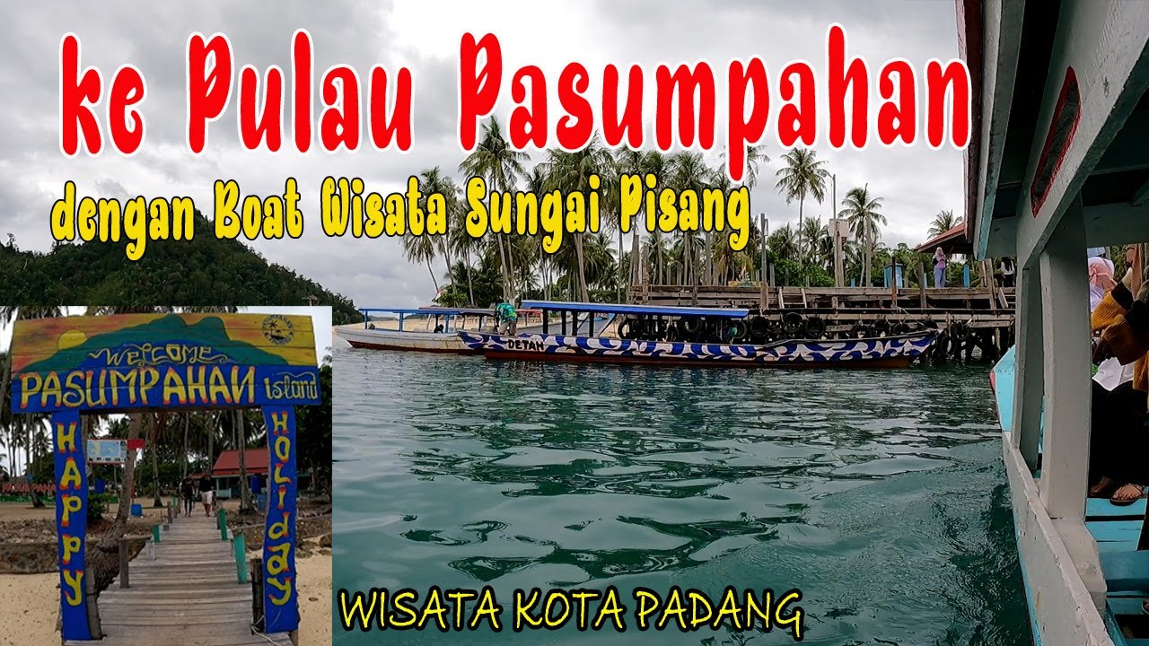 Perjalanan ke Pulau Pasumpahan dari pantai Sungai Pisang
