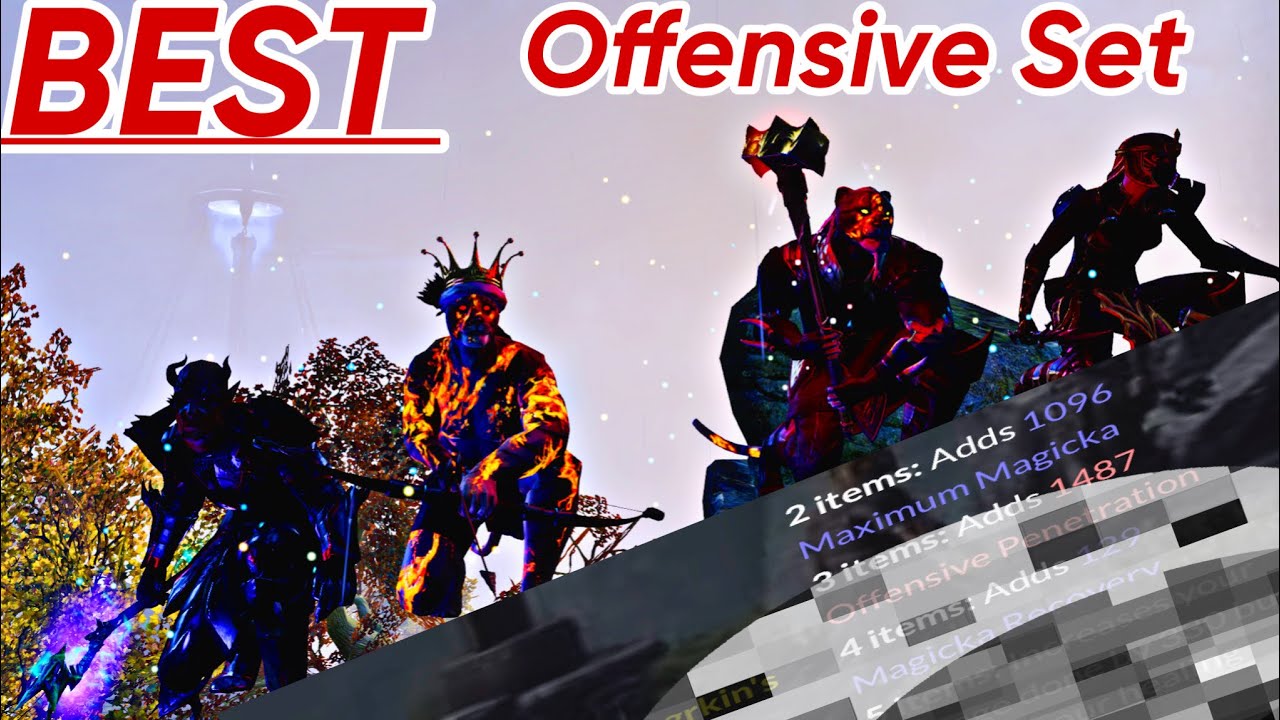 Elder Scrolls Online BEST Offensive Set (Magicka Necromancer