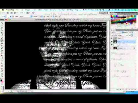 Typographic Portrait Tutorial Photoshop - YouTube