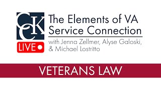 The Elements of VA Service Connection