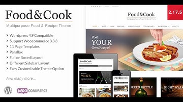 Food & Cook - Multipurpose Food Recipe WP Theme | Themeforest Website Templates and Themes