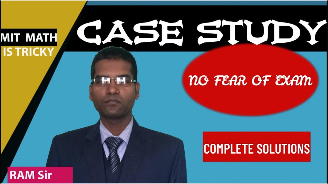 CASE STUDY WITH SOLUTION MATRIX DETERMINANT BBA -2 