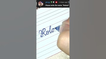 Roland - Beautiful name in Cursive writing | Cursive writing for beginners | #shorts
