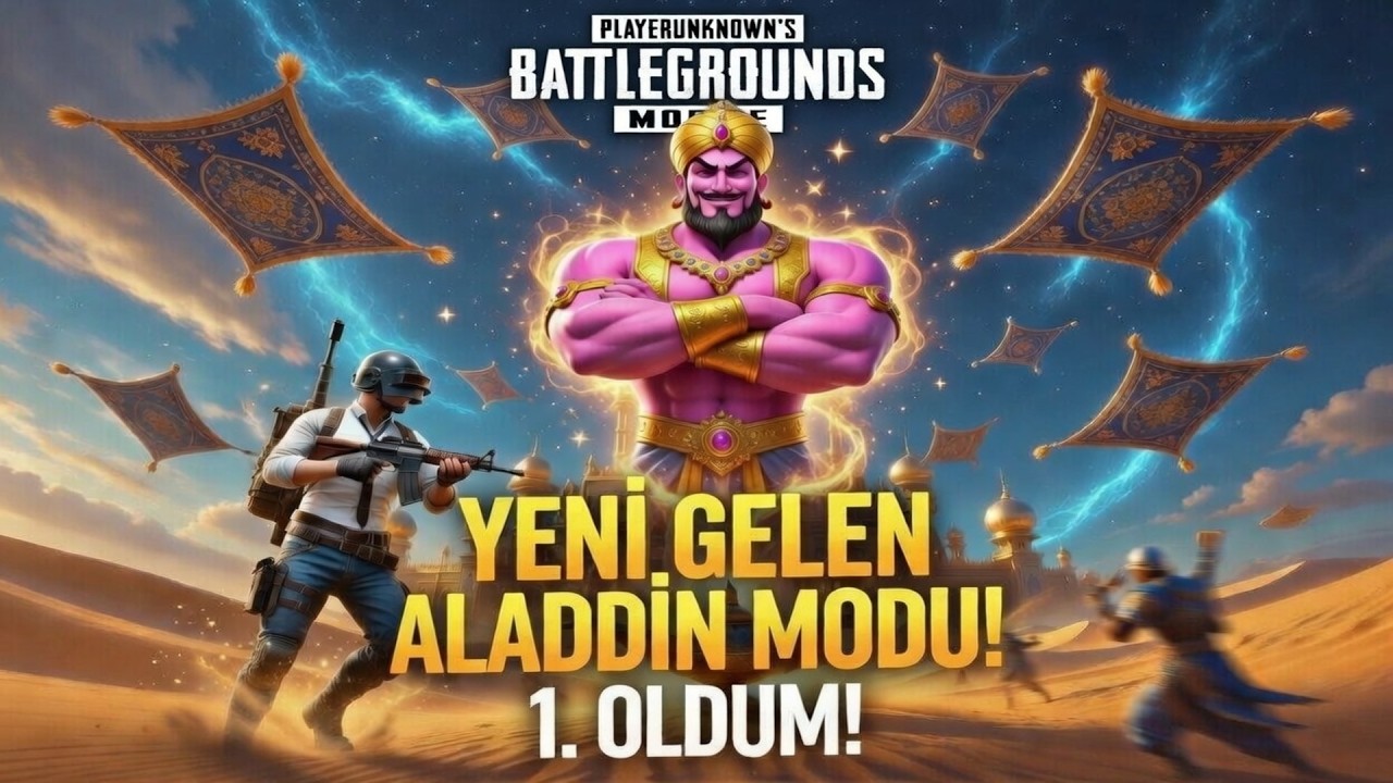 🧞‍♂️ PUBG MOBILE YENİ GELEN ALADDİN MODU OYNADIK! 1. OLDUM! 🏆