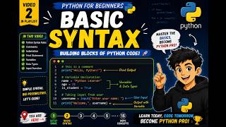 Python Basic Syntax in Tanglish | Comments, Variables, Print, Input & Indentation | Python Playlist