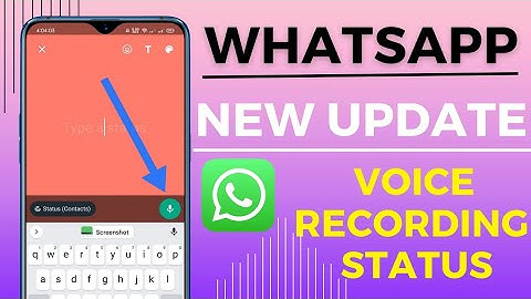 WhatsApp Status New Update Voice Notes 2023 | WhatsApp Status Voice Recording New Feature