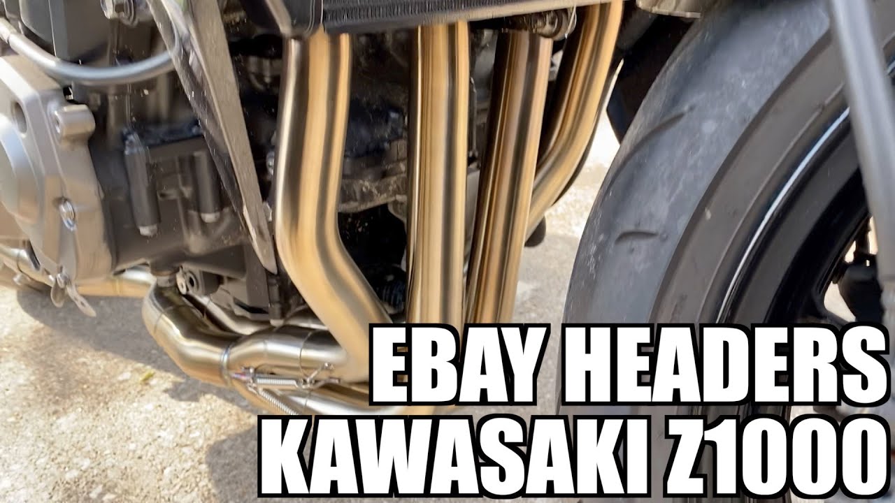 Инструкция по установке выхлопных коллекторов с eBay на мотоцикл Kawasaki Z1000 2015 года выпуска.