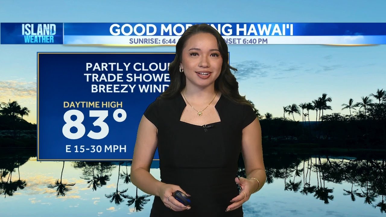 Monday Weather - Breezy winds and showers - YouTube