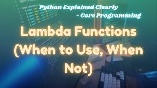Python Lambda Functions Explained | When to Use & Avoid | @ExcitedNuclei