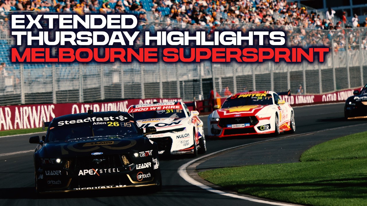 Extended Thursday Highlights - Melbourne SuperSprint | 2026 Repco Supercars Championship