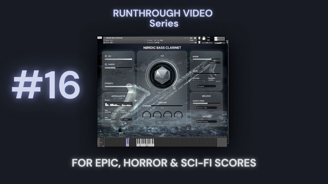 Nørdic Bass Clarinet RUNTHROUGH #16: never-before-sampled sounds for epic, horror & sci-fi scores