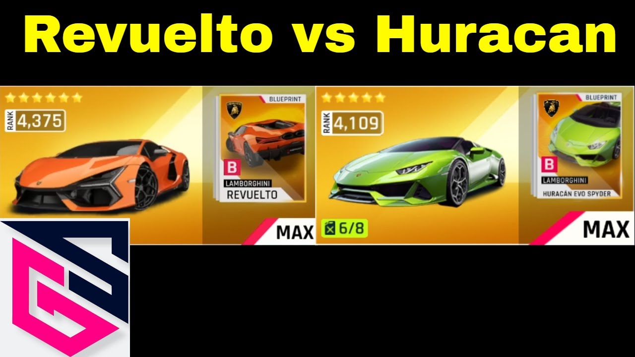 Asphalt 9 Revuelto vs Huracan Evo Spyder