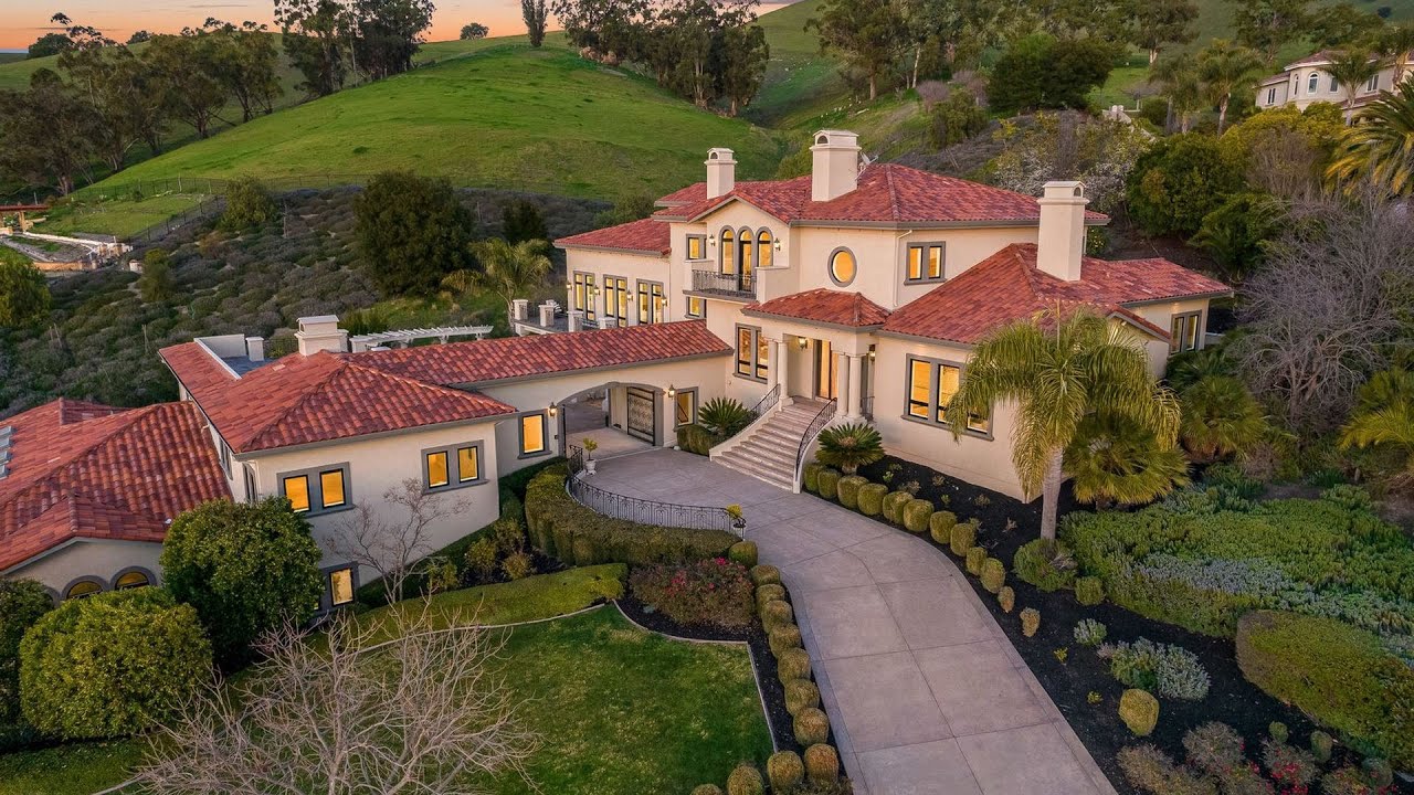 $9,998,000! Luxurious Mediterranean Mansion in Fremont with stunning bay and hill views