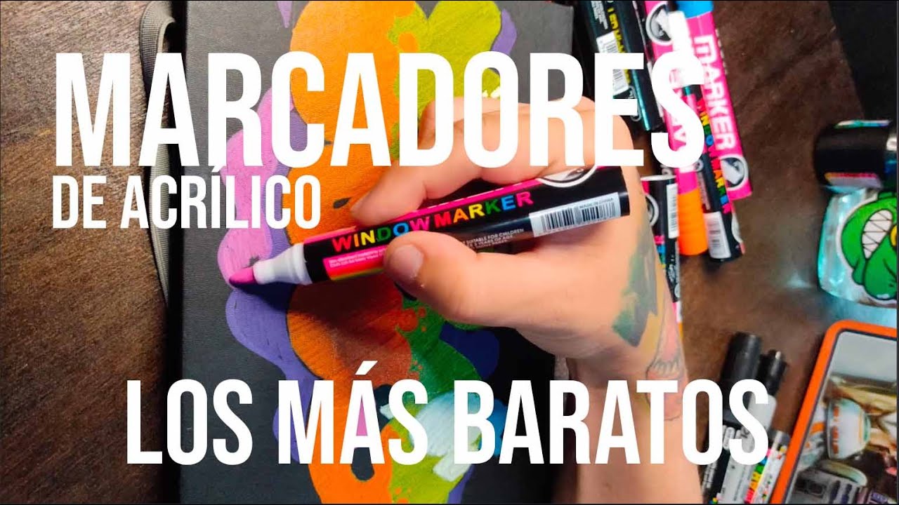 Marcadores de acrílico más baratos que he conseguido | Duole Led Highlighter | marcador de ventana