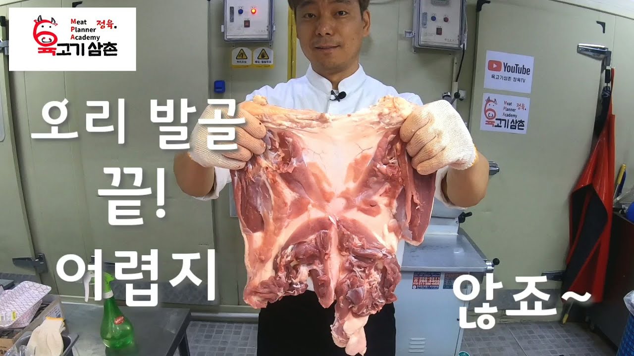 오늘은 오리고기 - 정육 통오리 발골