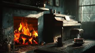 Ember Glow and Soothing Piano Notes Blending Together to Bring Peace, Comfort, and Healing Energy
