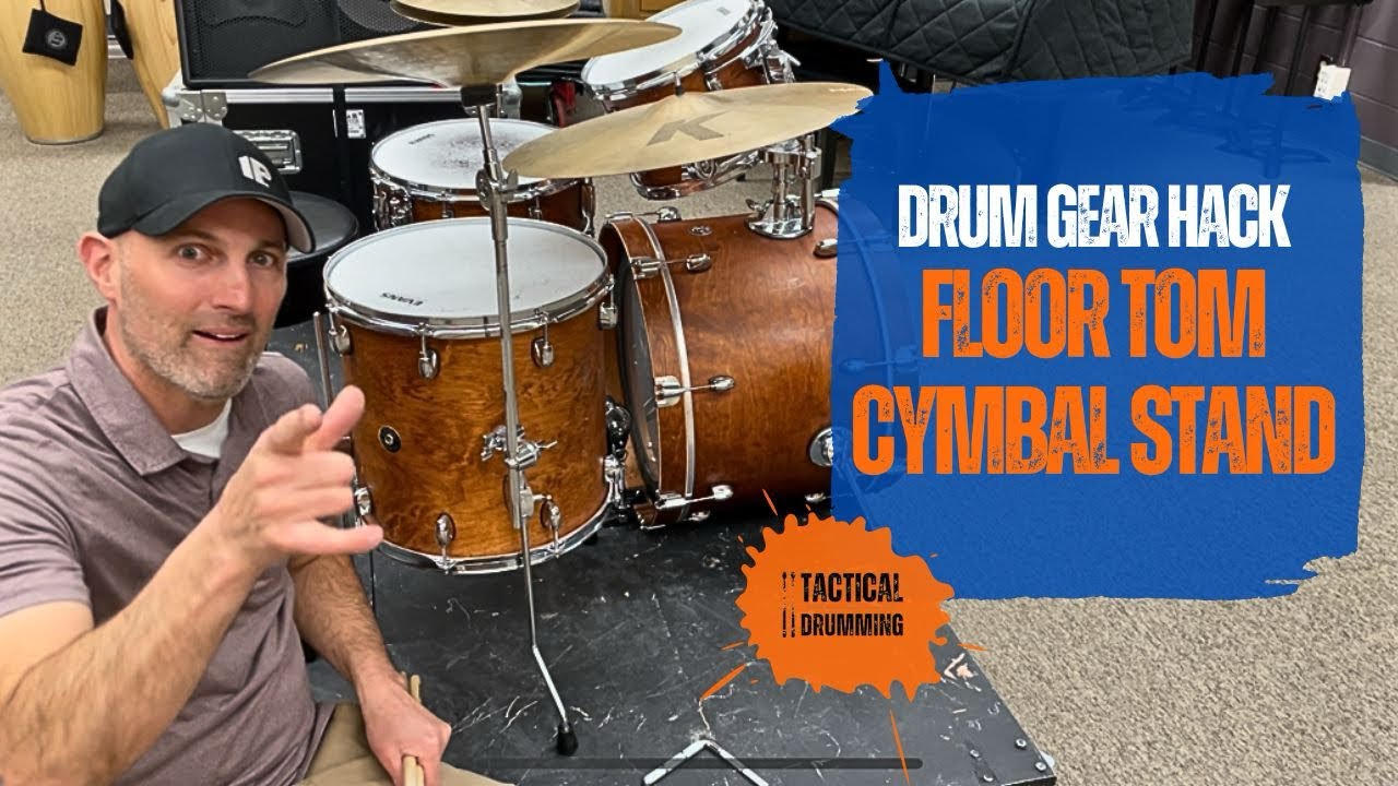 Floor Tom Cymbal Stand Drum Gear Hack YouTube