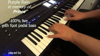 Purple Rain (Prince) Live Improvisation on Roland Keys with Live Pedal Bass