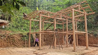 The process of building a new wooden house |Complete conversion from start to finish in 115 days