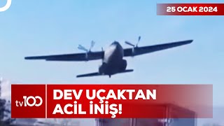 Askeri Kargo Uçağının Acil İnişi Kameralara Yansıdı Osman Kenan Çapoğlu Ile Tv100 Ana Haber