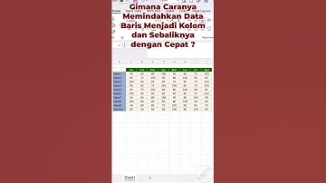 Data Kebalik? Gini Cara Ubah Kolom Jadi Baris & Sebaliknya di Excel! #shorts  #belajarexcel