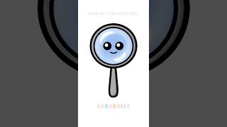 Magnifying Glass Drawing Easy #drawartforlittlekids #shorts #drawing