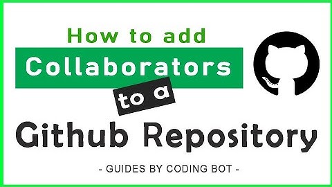 How to add collaborators to a Github repository ✅ | English |  Simple steps