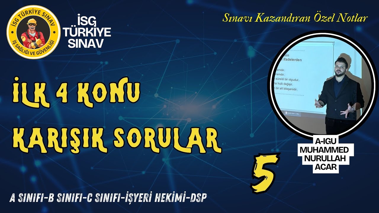 5. İSG Tarihsel Gelişimi ve Güvenlik Kültürü Karışık Sorular - 2026