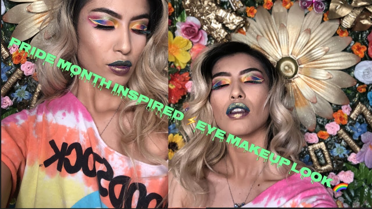 Pride Month Inspired Eye Makeup tutorial