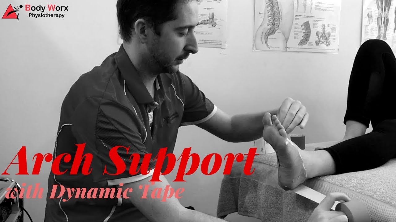 Arch Support Taping BodyWorx Physiotherapy Newcastle YouTube
