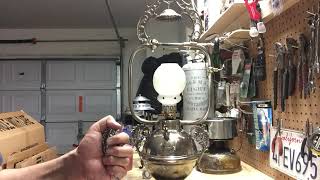 Coleman Arc lamp restoration explanations  #4 コールマンアークランプのレストア奮闘